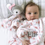 Personalised Mouse Comforter And Floral Blanket Set, thumbnail 2 of 7