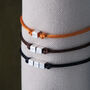 Men’s Personalised Cube Cord Bracelet, thumbnail 4 of 5