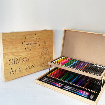 Personalised Child's Wooden Art Box, 11 of 11
