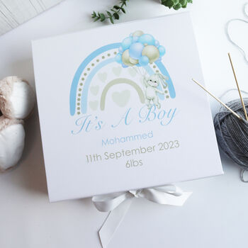 Personalised New Baby Boy Gift Box, 5 of 12