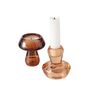 Mushroom Duel Glass Candle Holder : Set Of Two, thumbnail 5 of 6