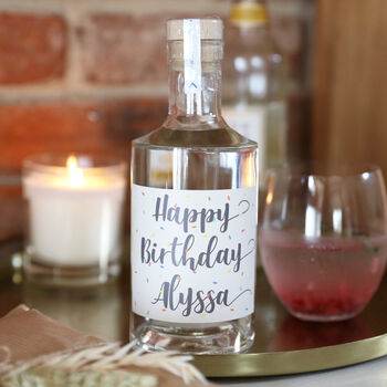 Personalised 'Happy Birthday' Gin, Vodka, Or Whisky, 3 of 4