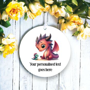 Personalised Dragon Parent And Child Fathers Day Gift B, 2 of 2