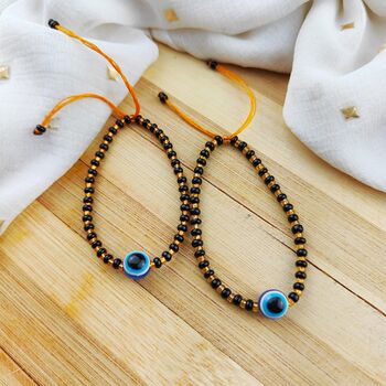 Indian Evil Eye Nazaria Bracelet For New Born And Kids, 3 of 4
