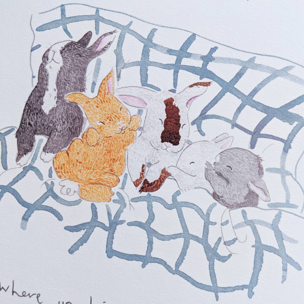 Personalised Bedroom Poem Print By Itwasarabbitillustration