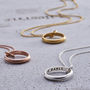 Personalised Secret Script Ring Necklace, thumbnail 9 of 12