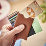 Personalised Leather Multi Card Holder For Dads, thumbnail 3 of 8