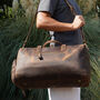 Genuine Leather Holdall With Shoes Storage, thumbnail 1 of 12