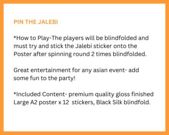 Pin The Jalebi Asian Event Game, 3 of 8