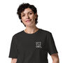 Edinburgh Coffee Scene Cotton Embroidered T Shirt, thumbnail 10 of 12