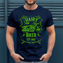 Personalised Hairy Biker Motorcycle Adult T Shirt, thumbnail 5 of 6