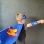 Superhero Cape In Felt, Personalised With Full Name, thumbnail 1 of 11