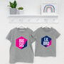 Geometric Brother And Sister Matching T Shirts, thumbnail 1 of 4