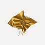 Eloisa Mustard Cotton Napkins With Pleating Channels Set Of Four, thumbnail 6 of 6