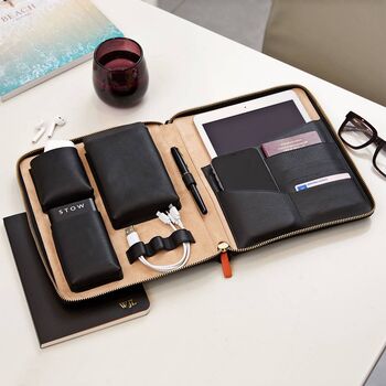 Personalised Luxury Leather Tech And Tablet Case, 2 of 12