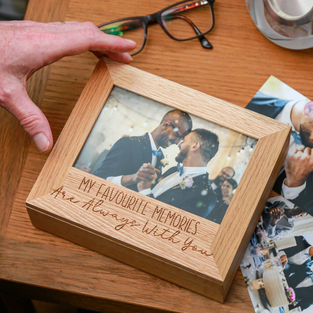 Personalised Anniversary Gift, Photo Frame Keepsake Box By Duncan Stewart