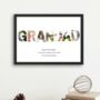 Grandad Gifts Photo Collage Print, thumbnail 4 of 5