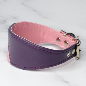 Multi Coloured Leather Whippet Collar, 5 of 6