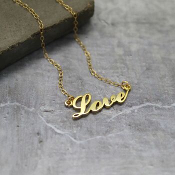 Gold Love Necklace, 2 of 3
