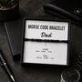 Morse Code Bracelet For Dad, thumbnail 1 of 5