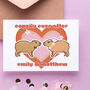 Personalised Capybara Couple Card, thumbnail 1 of 2