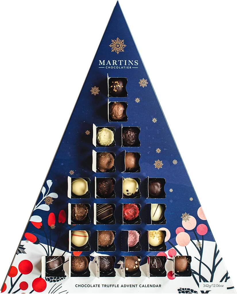 Chocolate Truffle Advent Calendar Set Of Two By Martin's Chocolatier