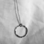 Handmade Hammered Silver Or Gold Circle Sheila Necklace, thumbnail 6 of 12