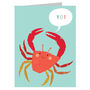 Mini Crab Greetings Card, thumbnail 2 of 4