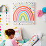 Children's Rainbow Personalised Canvas Print, thumbnail 1 of 4