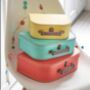 Personalized Child Suitcases: Set Of Three Bright Storage Cases, thumbnail 1 of 3