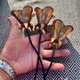 Set Of Three Mini Copper Rose Garden Planter Stakes, thumbnail 7 of 9