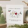 Personalised Funny Wine Christmas Card For Best Friend, thumbnail 1 of 7