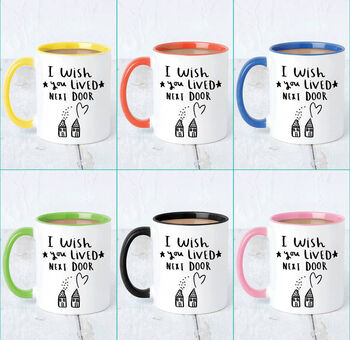 'I Wish You Lived Next Door' Friendship Mug And Sweet Set, 3 of 6