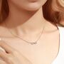 Sterling Silver Tiny Infinity Symbol Pendant Necklace, thumbnail 3 of 11