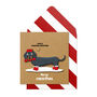 Handmade Christmas Dachshund Funny Personalised Greeting Card, thumbnail 1 of 4