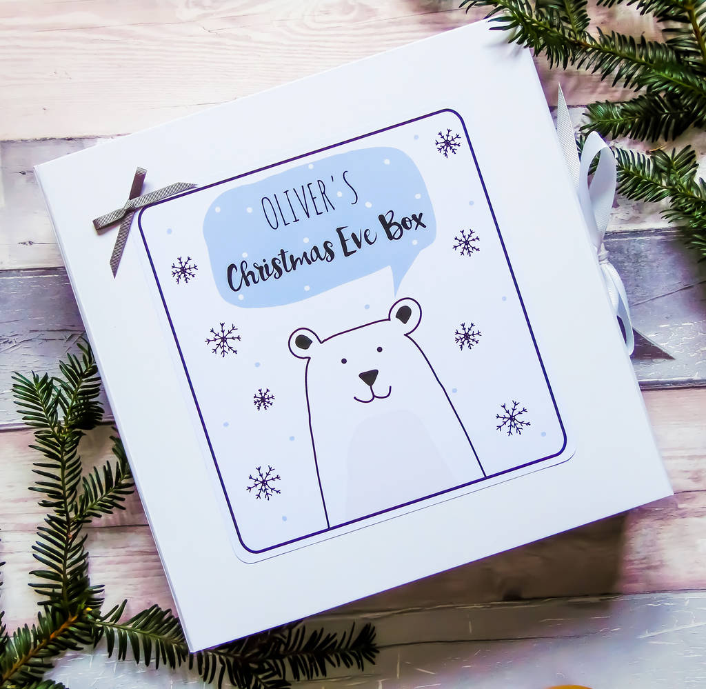 personalised christmas eve box by little bird designs | notonthehighstreet.com