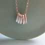 Infinity Five Ovals Stacks Necklace, thumbnail 1 of 5