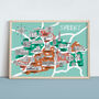 Surrey Map Print, thumbnail 1 of 2