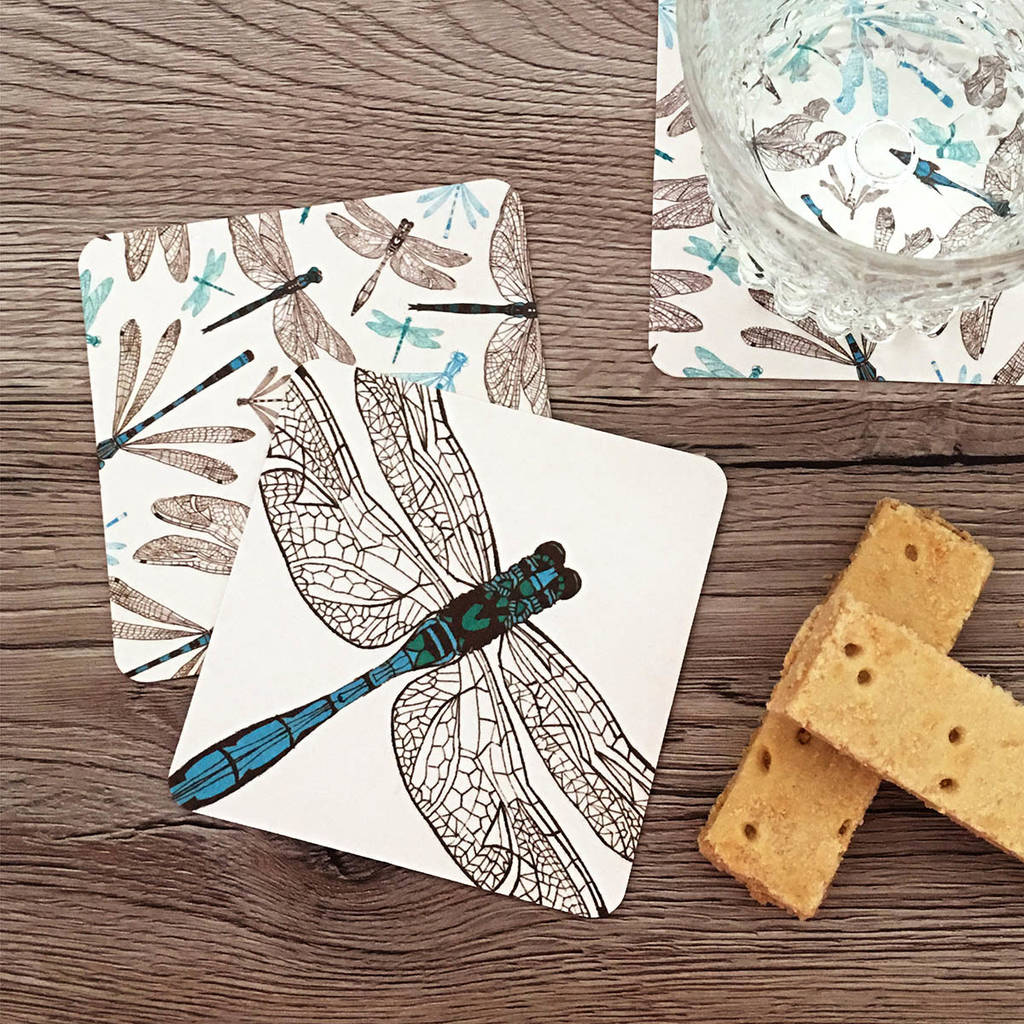 Dragonfly Coasters 10pck By Cherith Harrison