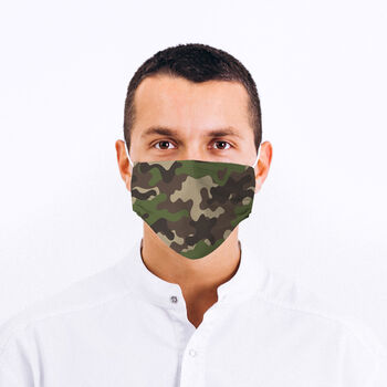 Camouflage Design Fabric Face Mask, 6 of 6