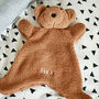 Personalised Soft Teddy Bear Comforter For Newborn, thumbnail 4 of 11