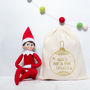 Personalised Christmas Elf North Pole Treat Bag, thumbnail 2 of 3