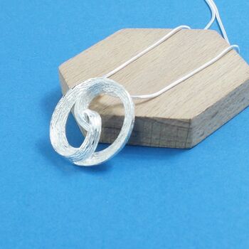 Sterling Silver Cosmic Swirl Pendant, 2 of 4