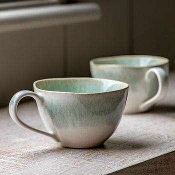 Reactive Glaze Mugs Set Of Four Choice Of Colours, 3 of 7