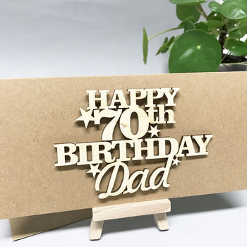 Personalised 70th Birthday Card Keepsake, 10 of 12