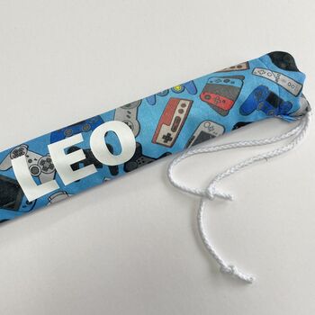 Personalised, Drawstring Fabric Recorder Case, 6 of 10