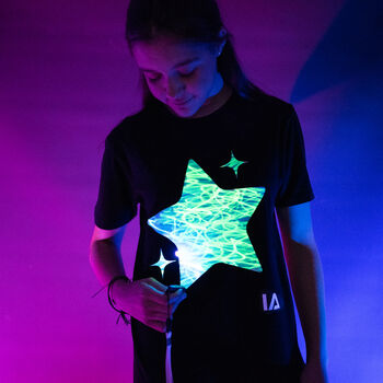 Shining Star Interactive Glow In The Dark T Shirt, 4 of 6