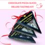 Chocolate Gifts Pizza Slice Shaped Chocolates, Set Of Three, thumbnail 1 of 8