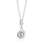 Sterling Silver Number 18 Charm Necklace, thumbnail 2 of 5