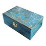 Blue Tree Of Life Engraved Wooden Keepsake Box, thumbnail 2 of 12